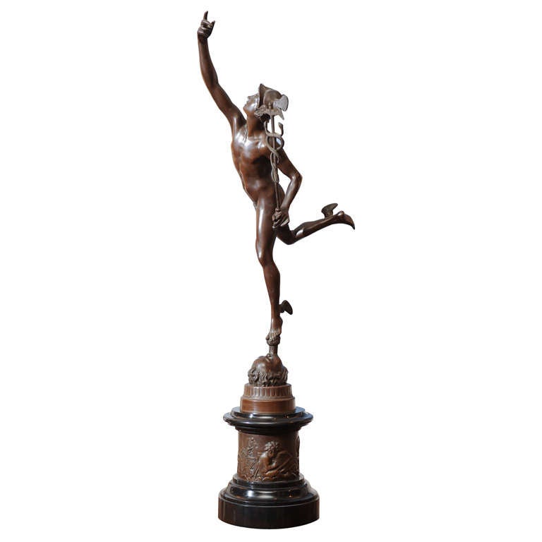 Turn of the century  Continental Bronze of "Mercury"